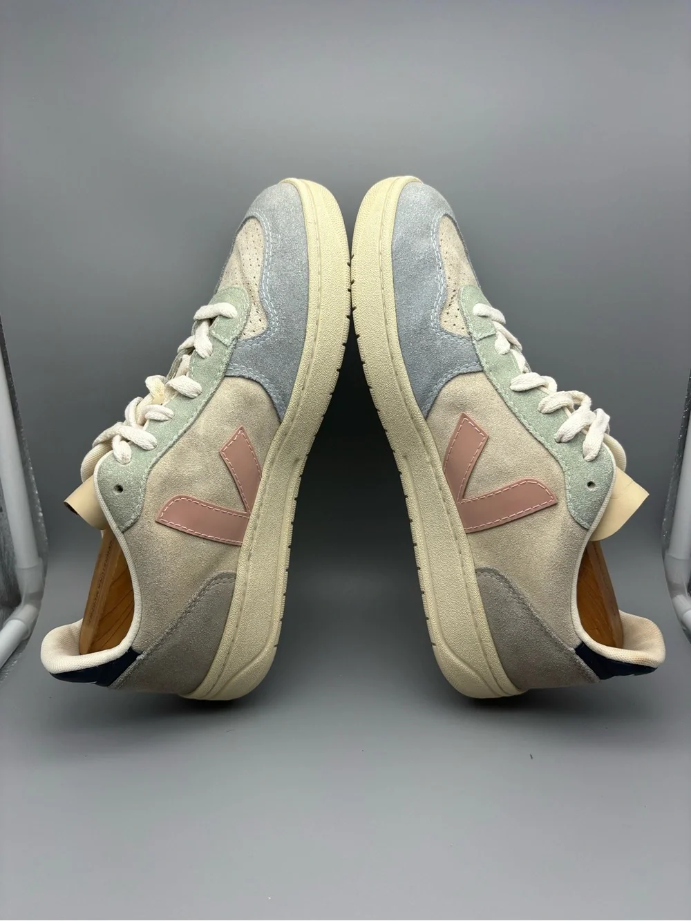 Veja | V-10 Suede Shoes - Color Block ; Womens 8